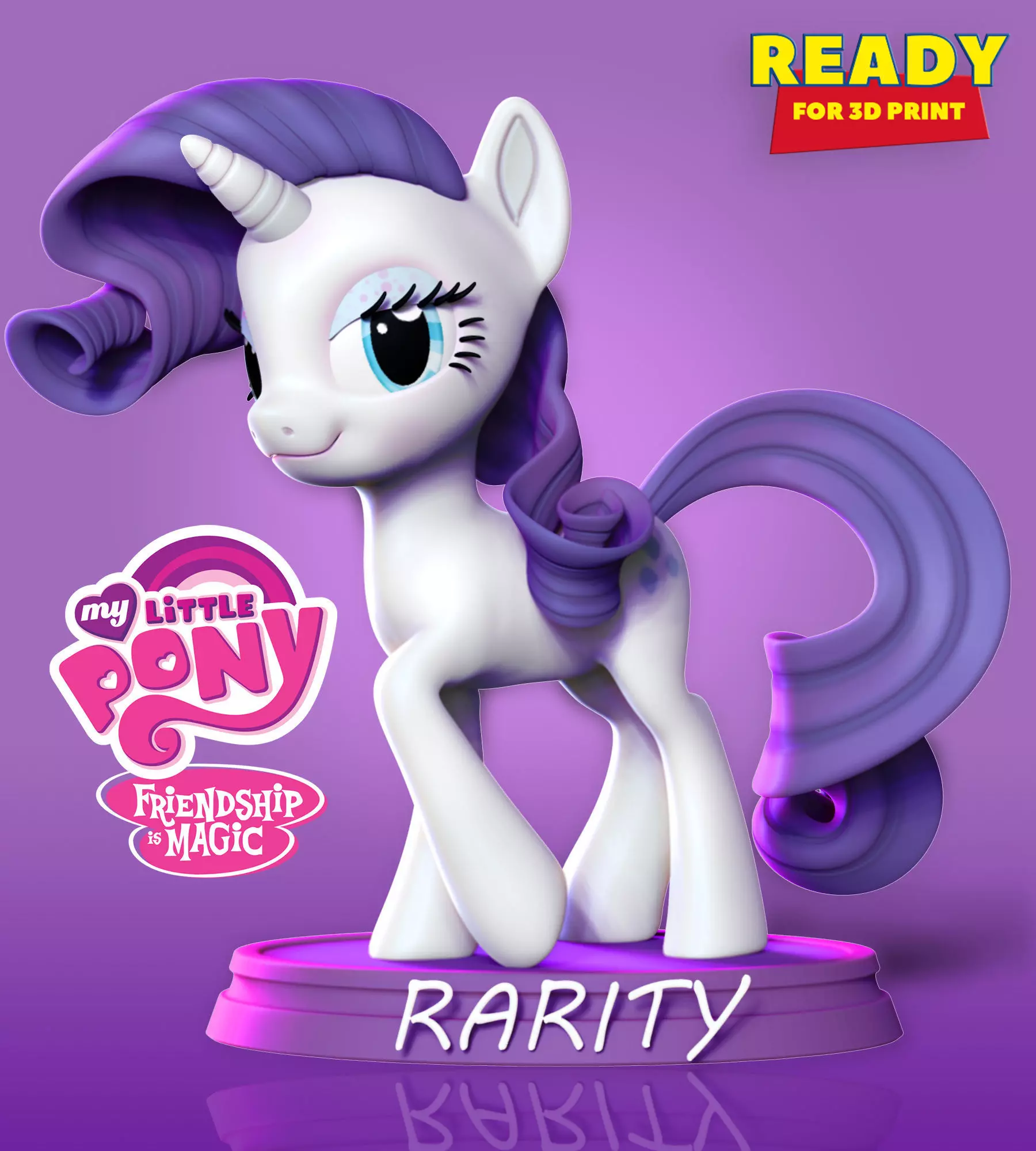 Rarity - Little Pony Fanart 3D print model_0