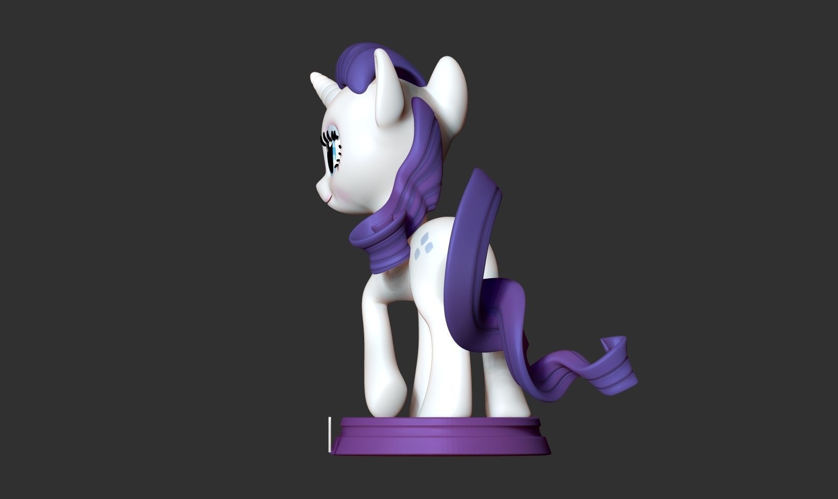 Rarity - Little Pony Fanart 3D print model_11