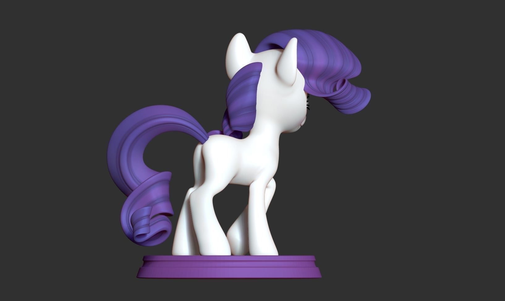 Rarity - Little Pony Fanart 3D print model_9