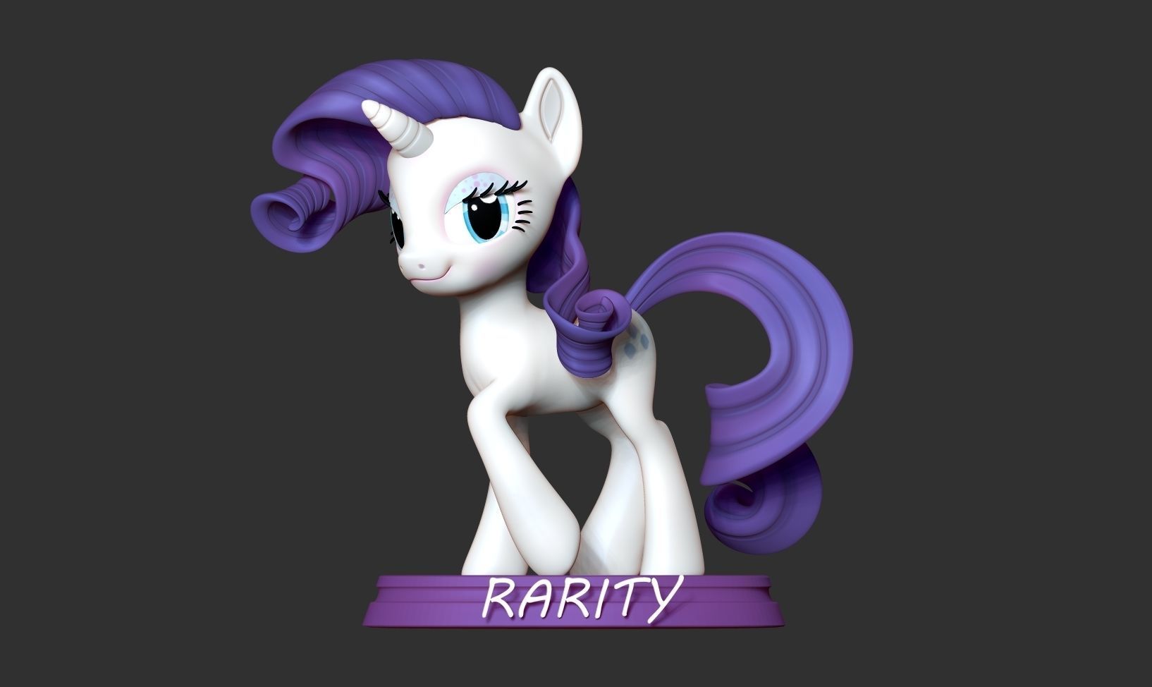 Rarity - Little Pony Fanart 3D print model_5