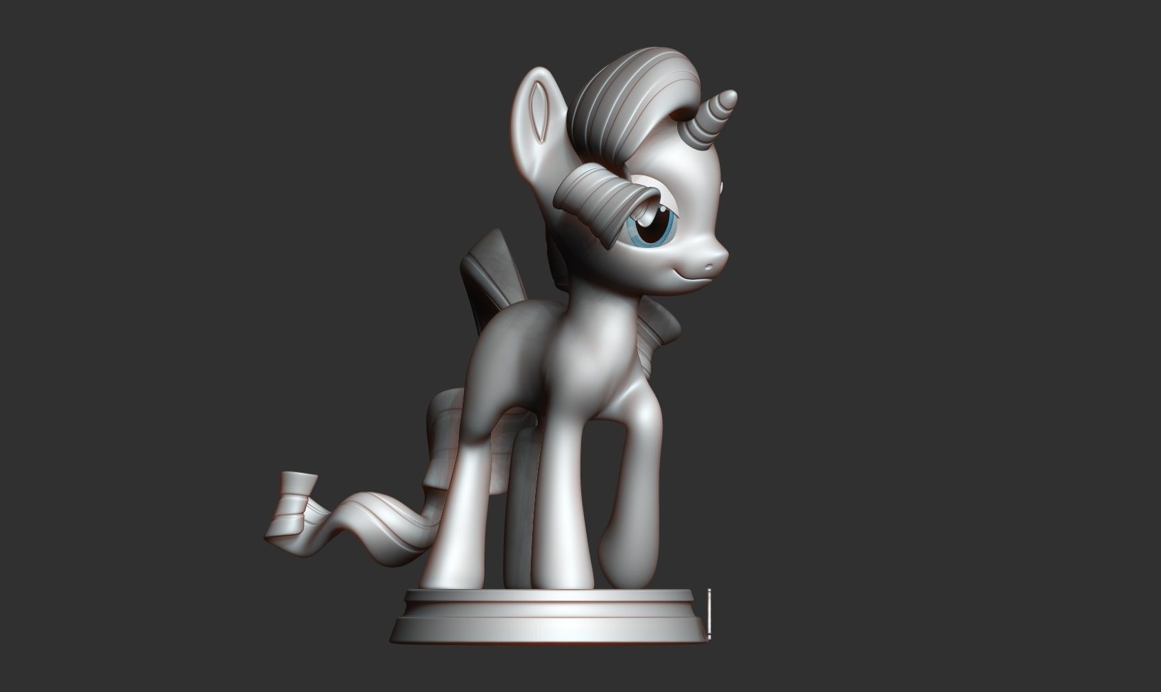 Rarity - Little Pony Fanart 3D print model_7