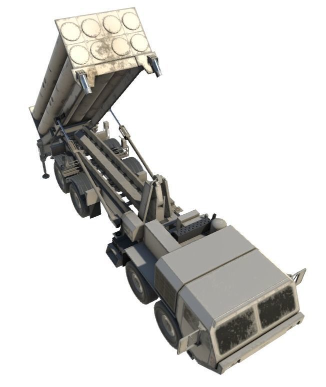Low Poly HEMTT and  THAAD Pack Low-poly 3D model_21