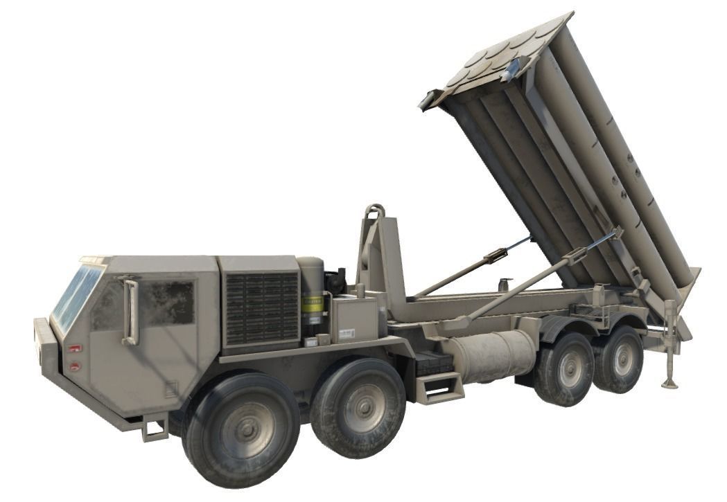 Low Poly HEMTT and  THAAD Pack Low-poly 3D model_19