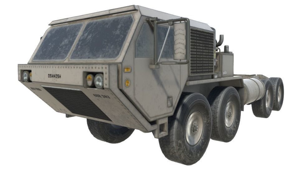 Low Poly HEMTT and  THAAD Pack Low-poly 3D model_12