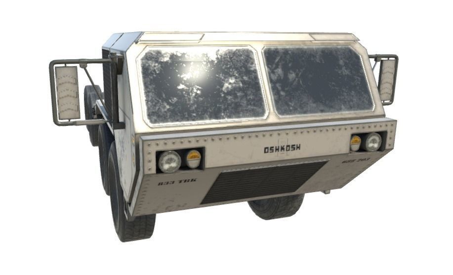 Low Poly HEMTT and  THAAD Pack Low-poly 3D model_13