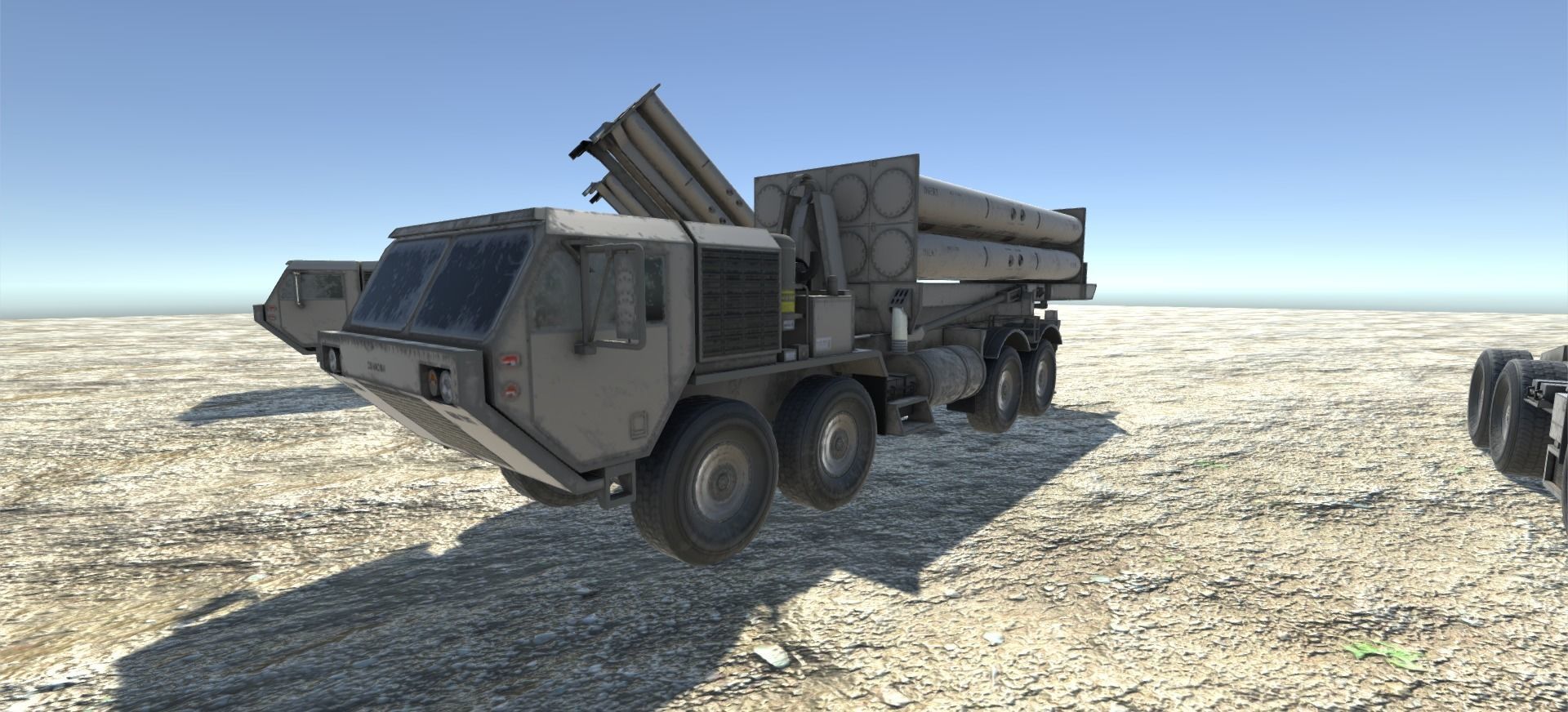 Low Poly HEMTT and  THAAD Pack Low-poly 3D model_7