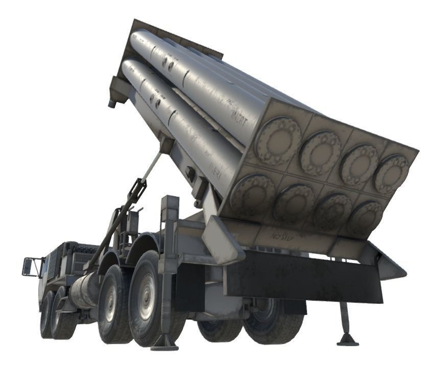 Low Poly HEMTT and  THAAD Pack Low-poly 3D model_20