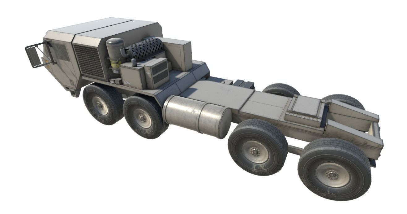 Low Poly HEMTT and  THAAD Pack Low-poly 3D model_17