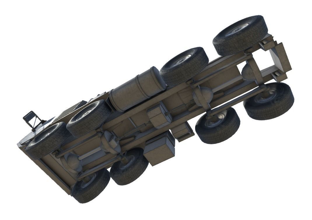 Low Poly HEMTT and  THAAD Pack Low-poly 3D model_14