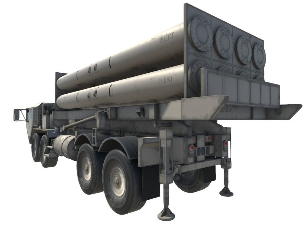 Low Poly HEMTT and  THAAD Pack Low-poly 3D model_18