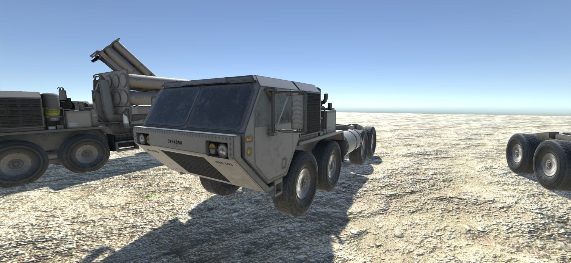 Low Poly HEMTT and  THAAD Pack Low-poly 3D model_8