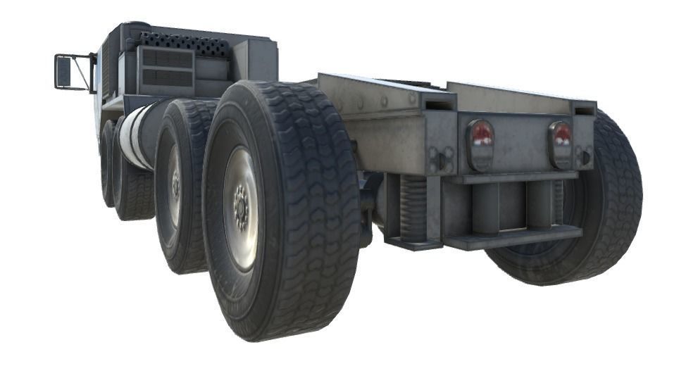 Low Poly HEMTT and  THAAD Pack Low-poly 3D model_11