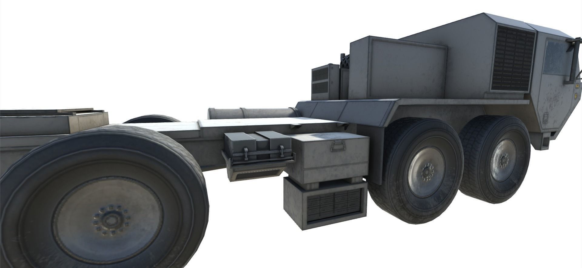 Low Poly HEMTT and  THAAD Pack Low-poly 3D model_23