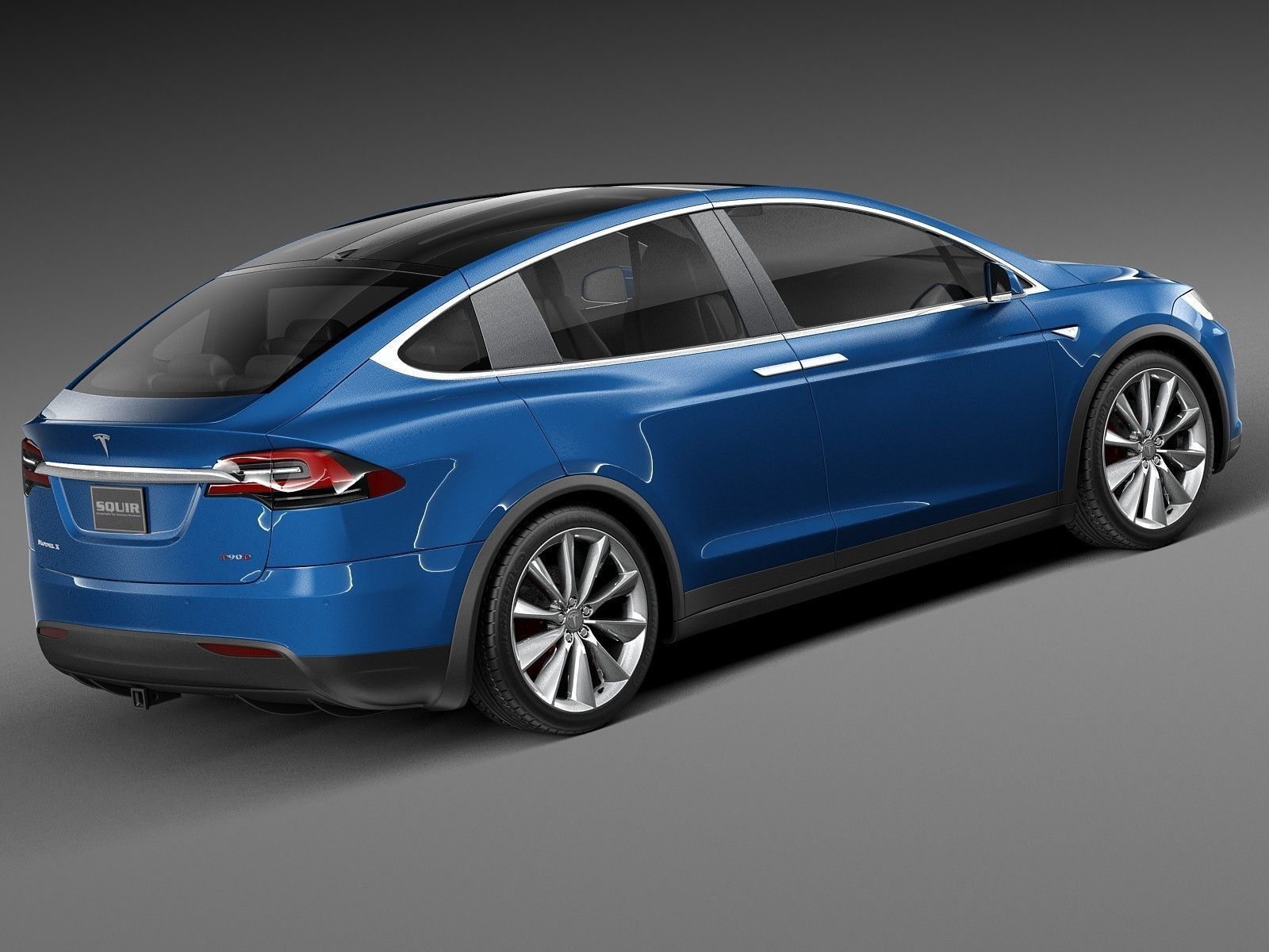 Tesla Model X 2017 3D model_6
