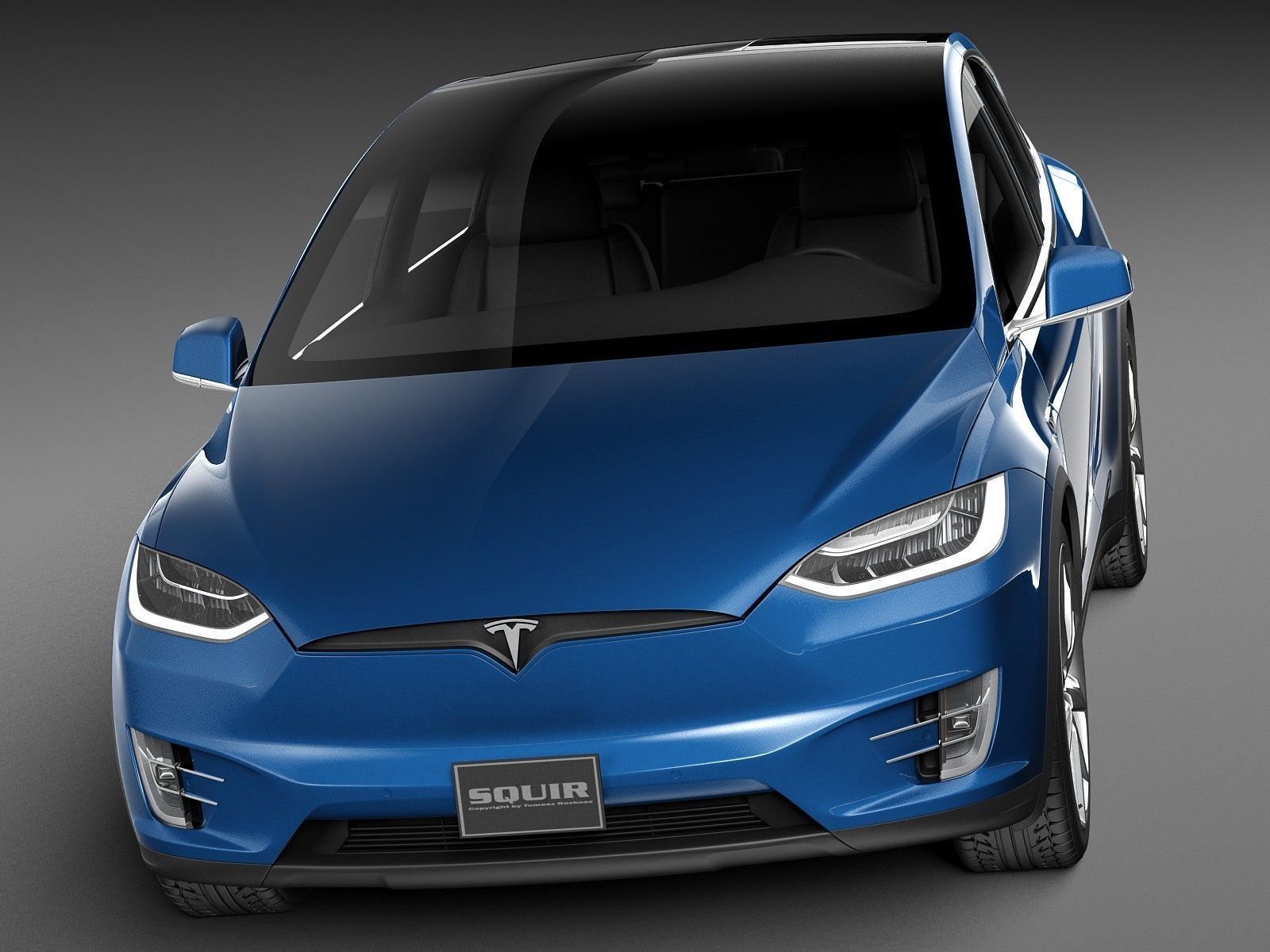 Tesla Model X 2017 3D model_1