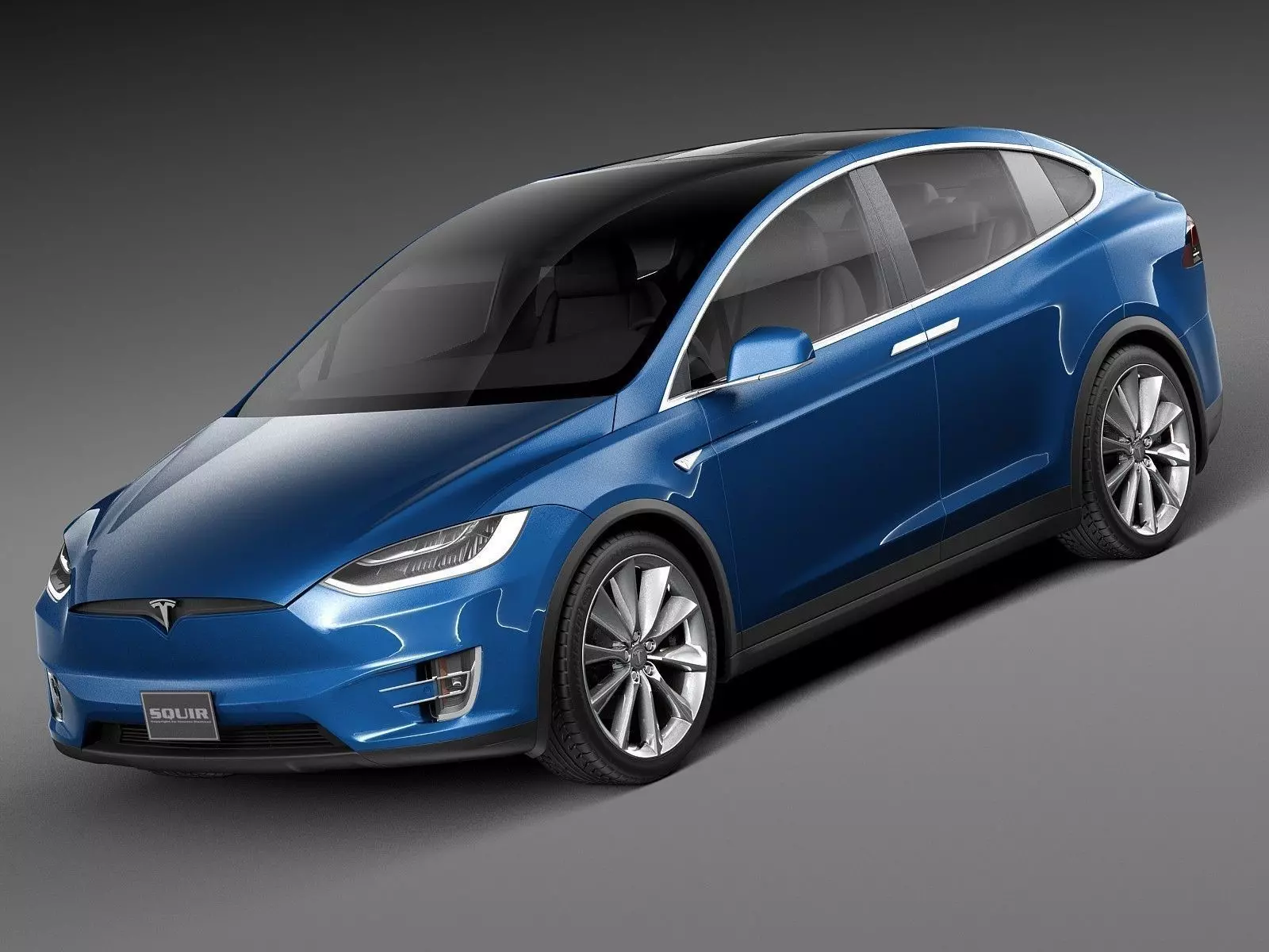 Tesla Model X 2017 3D model_0