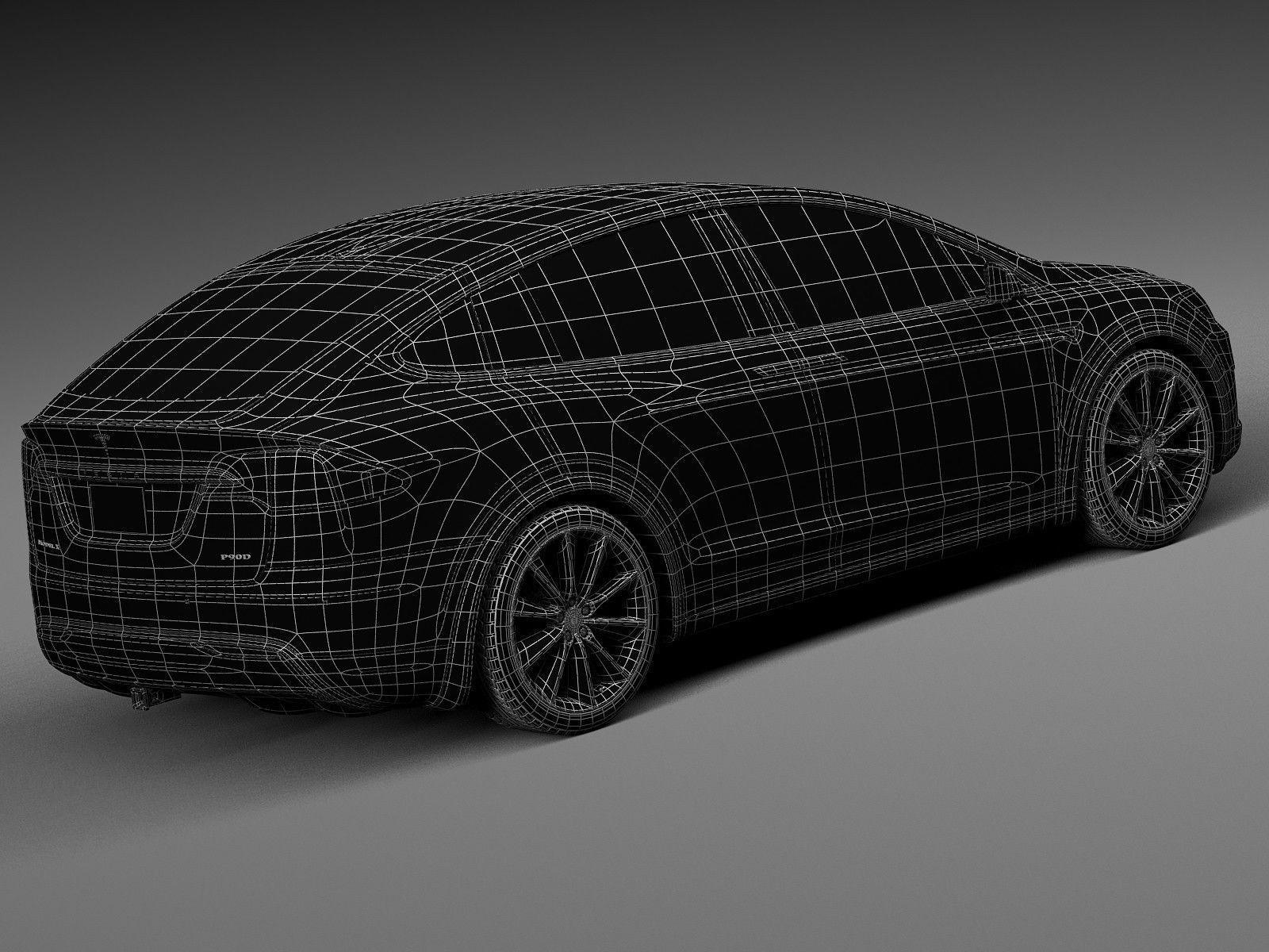 Tesla Model X 2017 3D model_14
