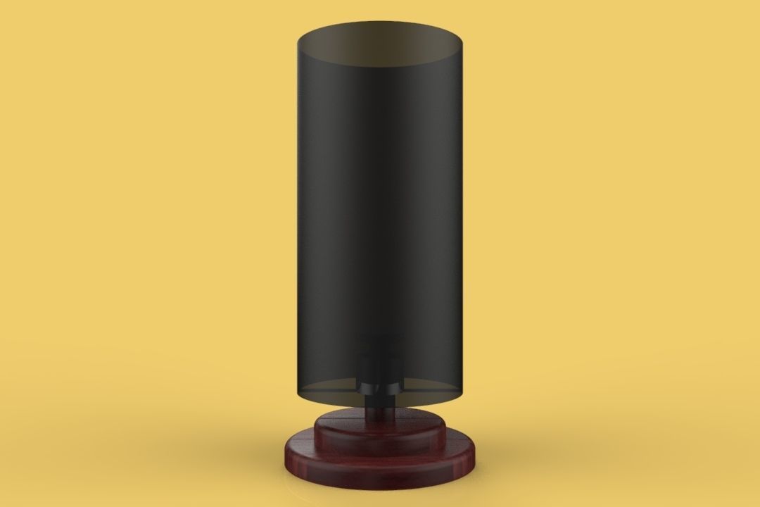 Nightlight VINTAGE WOODEN SLEEPING LAMP 3D model_6