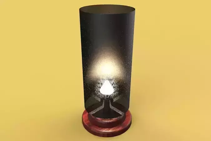 Nightlight  VINTAGE WOODEN SLEEPING LAMP  3D model