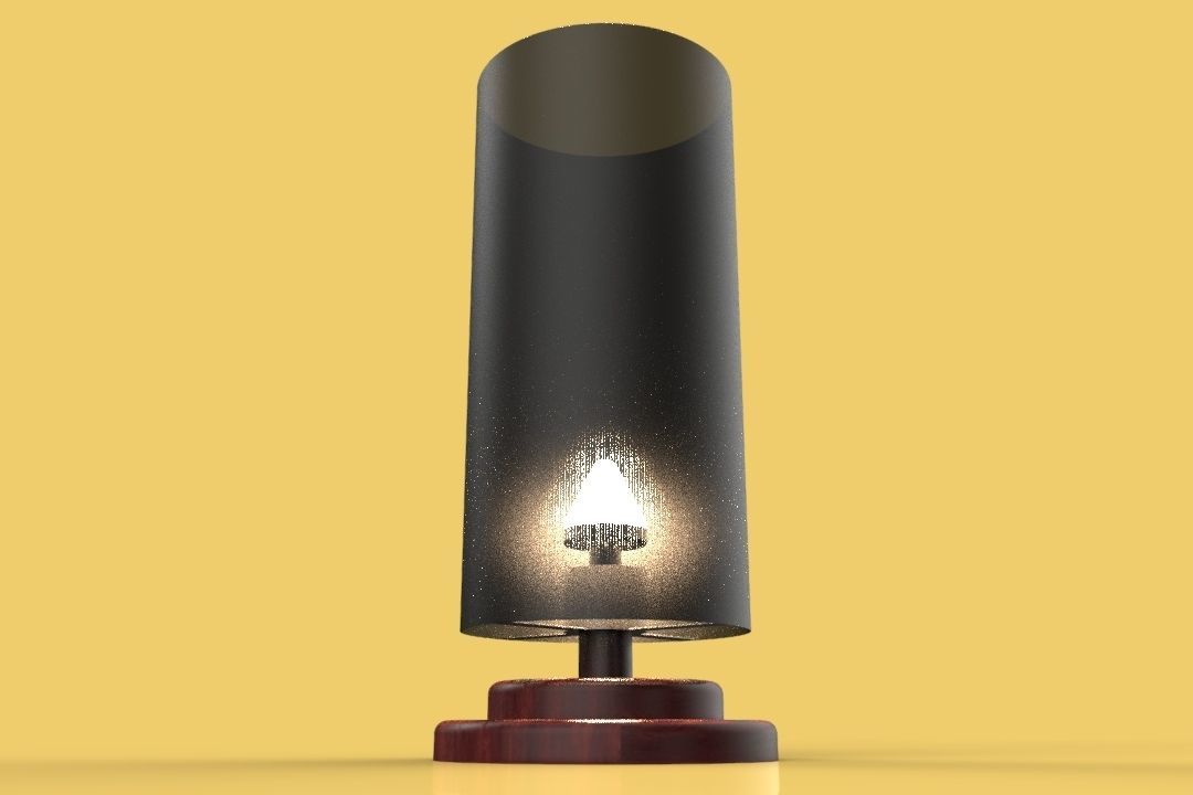 Nightlight VINTAGE WOODEN SLEEPING LAMP 3D model_1