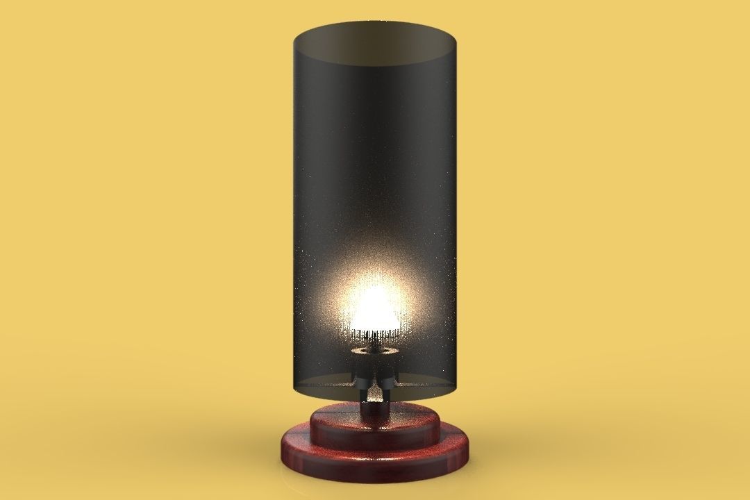Nightlight VINTAGE WOODEN SLEEPING LAMP 3D model_4