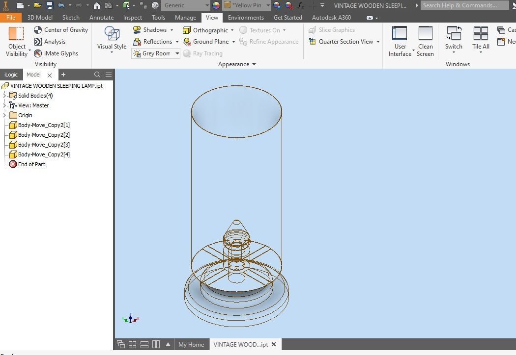 Nightlight VINTAGE WOODEN SLEEPING LAMP 3D model_14