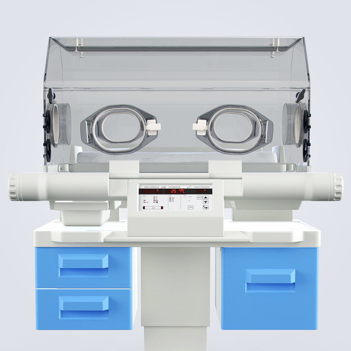 Medical Infant Incubator 3D model_8