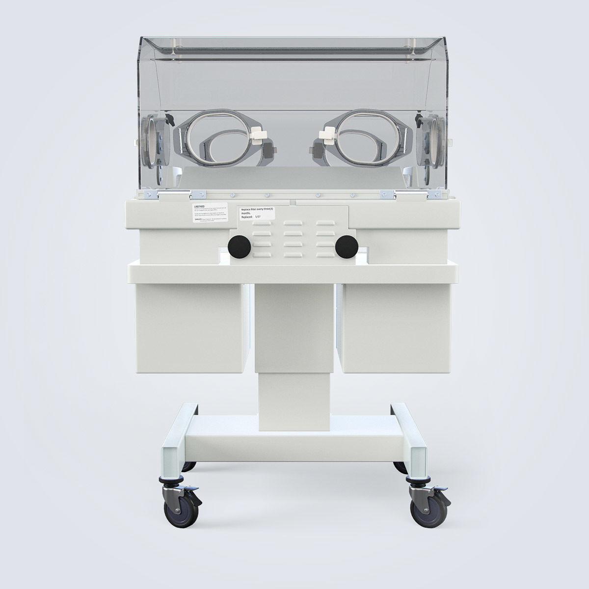 Medical Infant Incubator 3D model_5