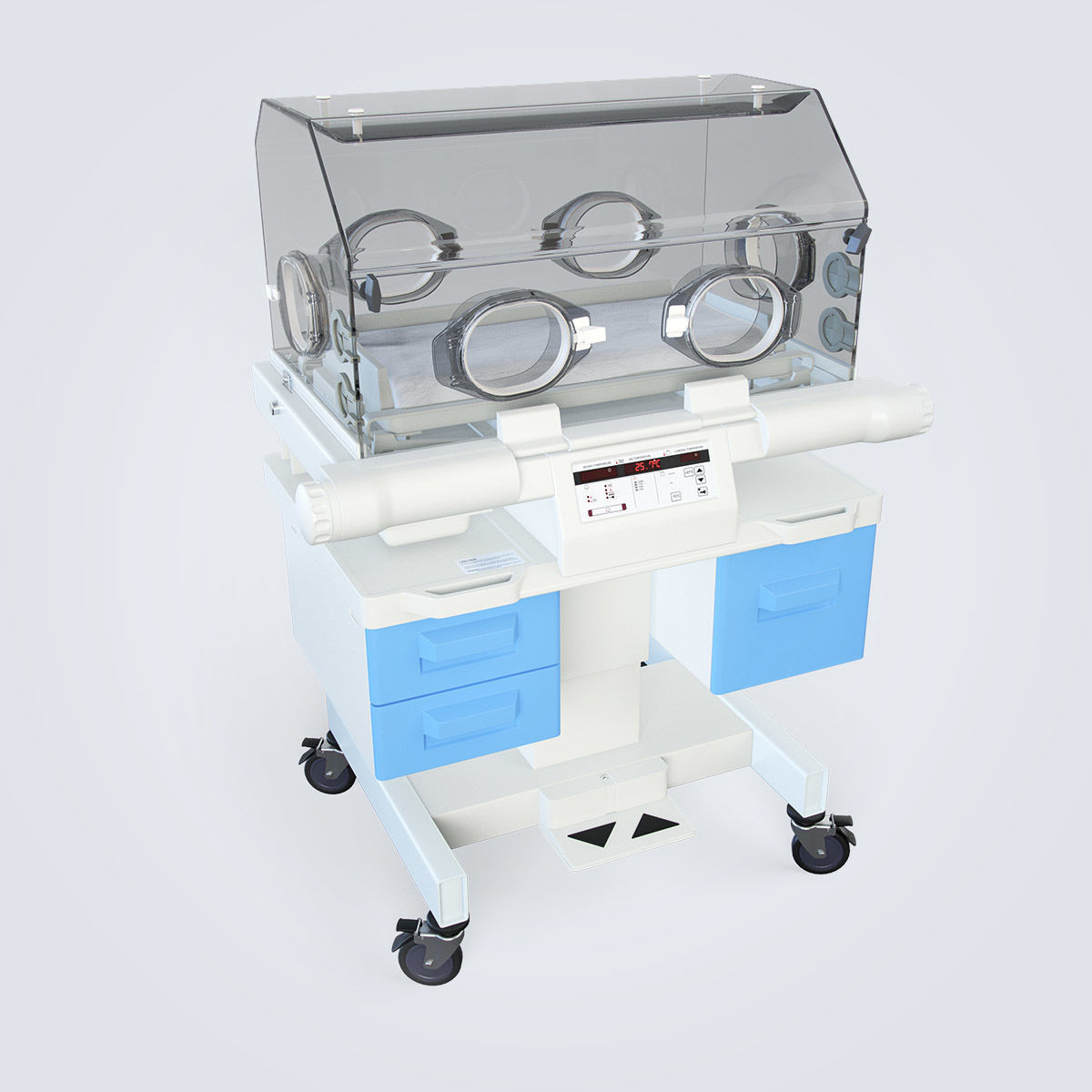 Medical Infant Incubator 3D model_6