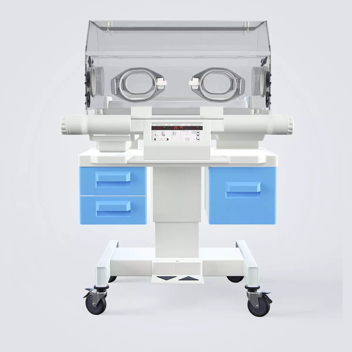 Medical Infant Incubator 3D model_0