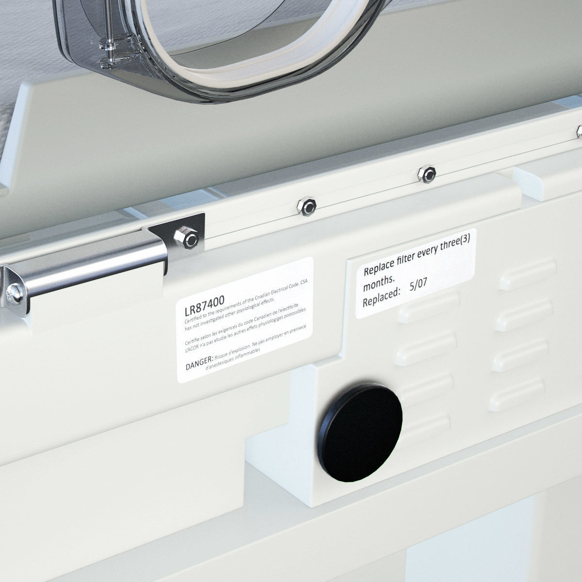 Medical Infant Incubator 3D model_16