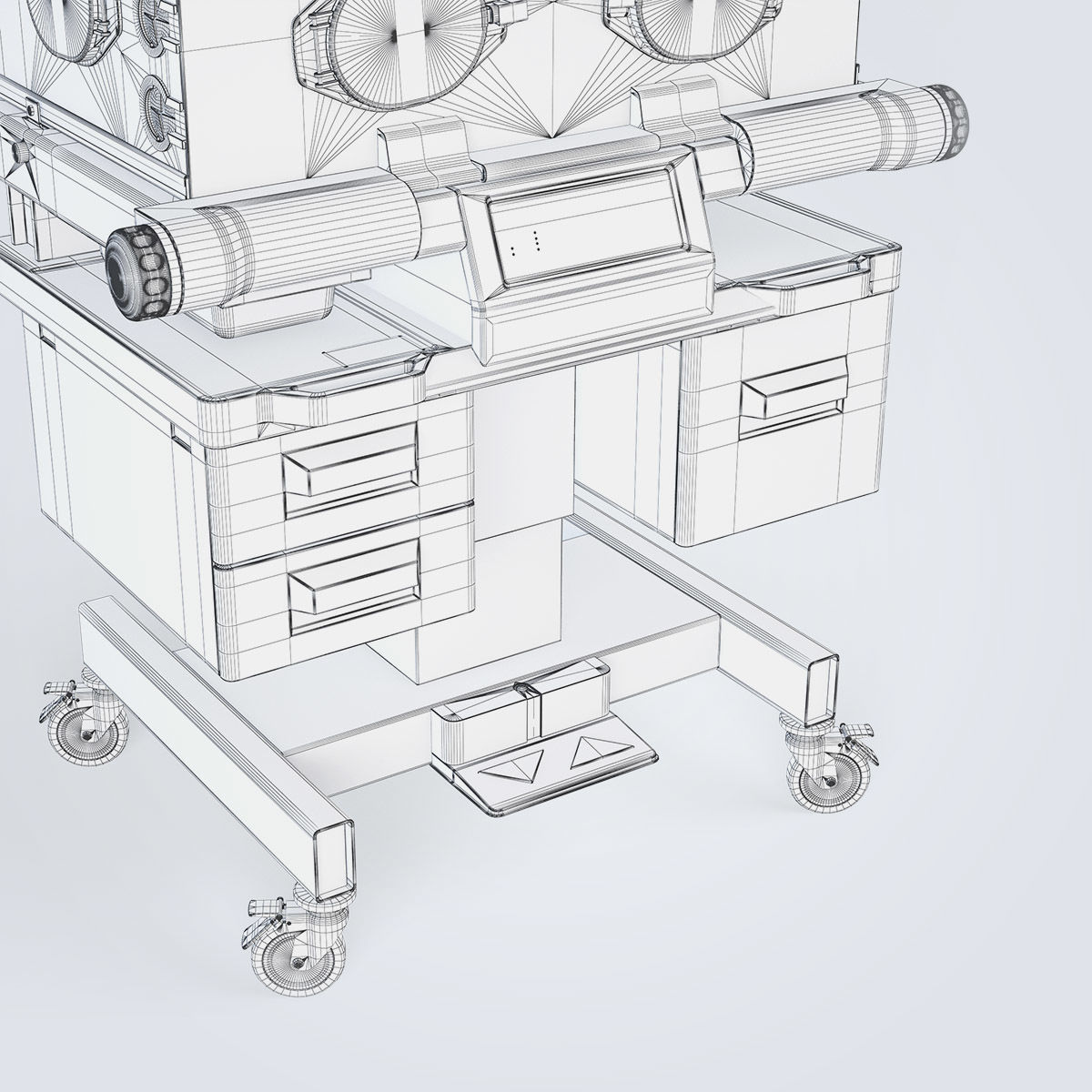 Medical Infant Incubator 3D model_29