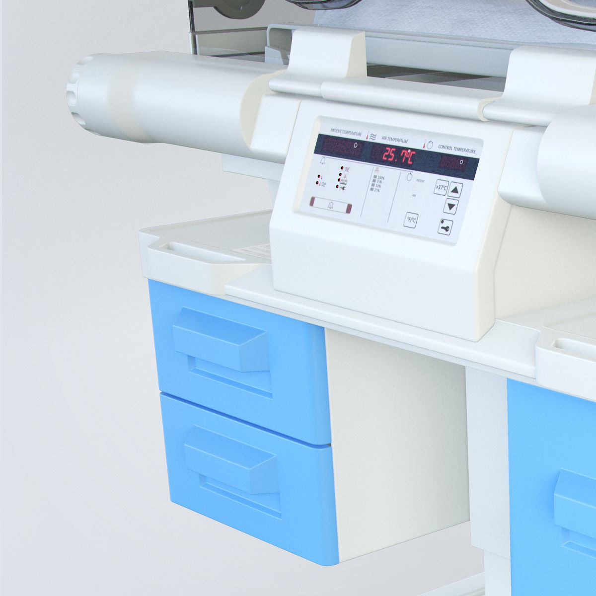 Medical Infant Incubator 3D model_22