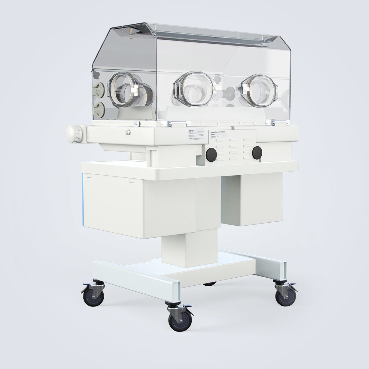 Medical Infant Incubator 3D model_4