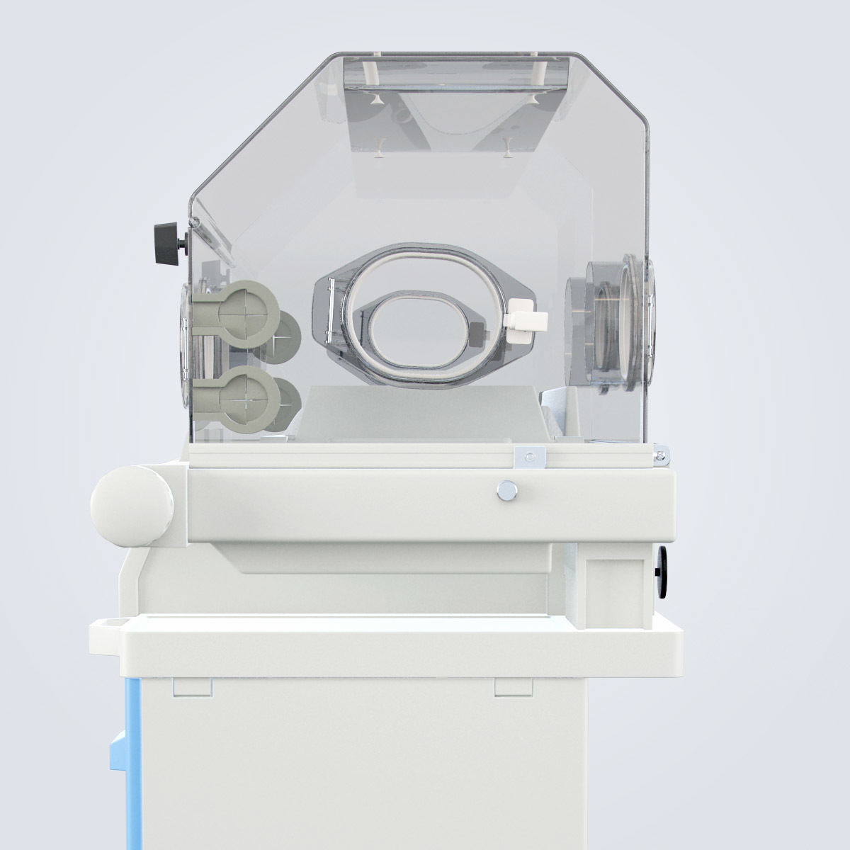 Medical Infant Incubator 3D model_10