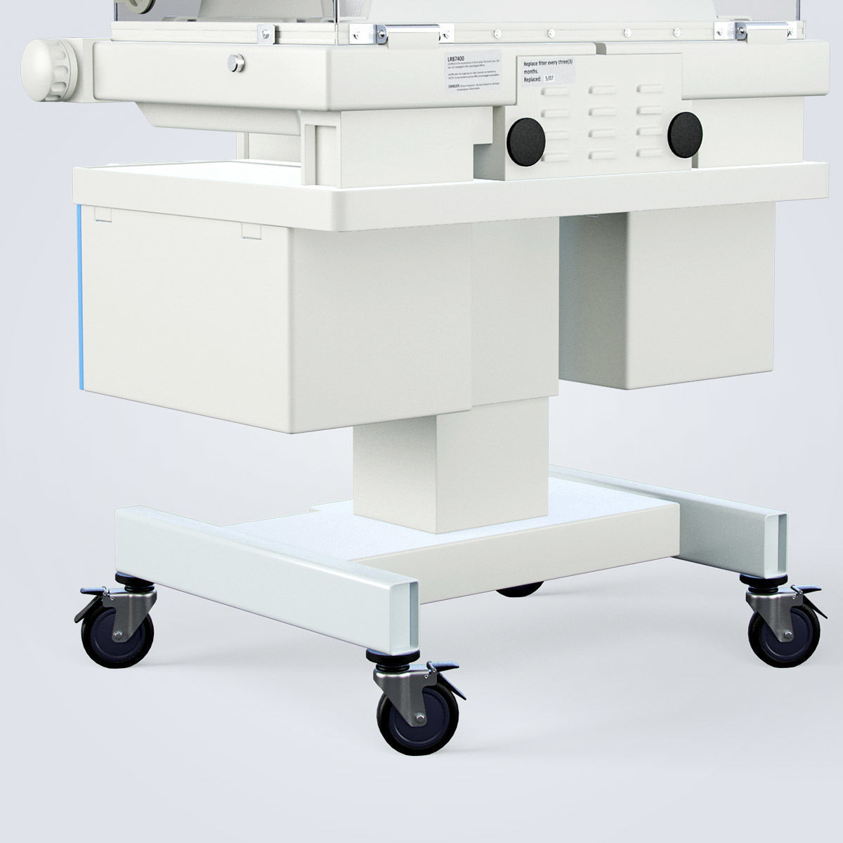 Medical Infant Incubator 3D model_12