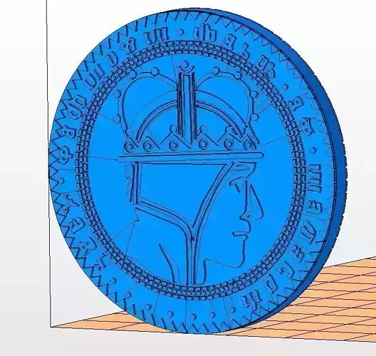 Witcher oren coin 3D print model