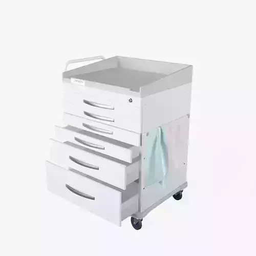 Medical Supply Cart 3D model