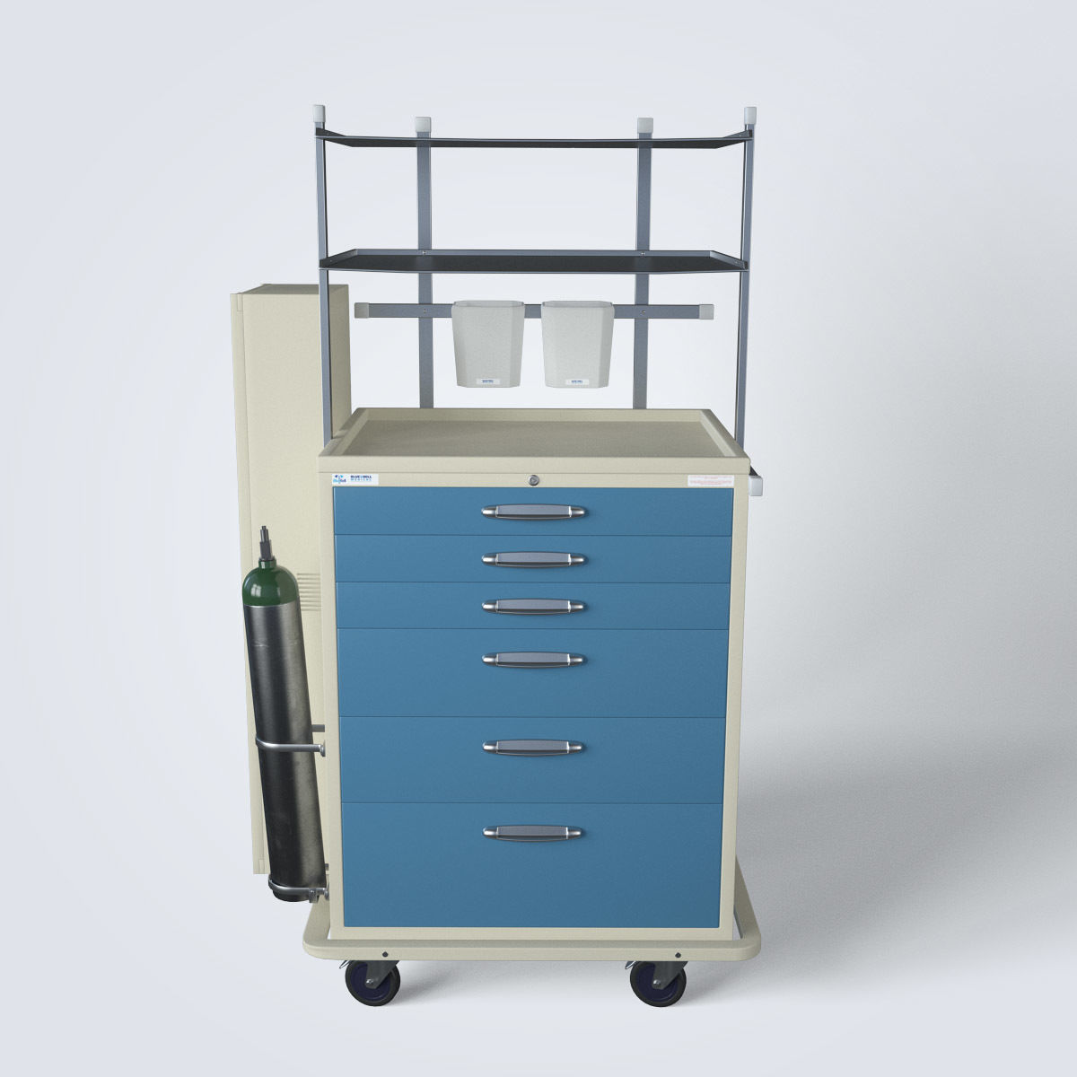 Medical Supply Cart 3D model_2