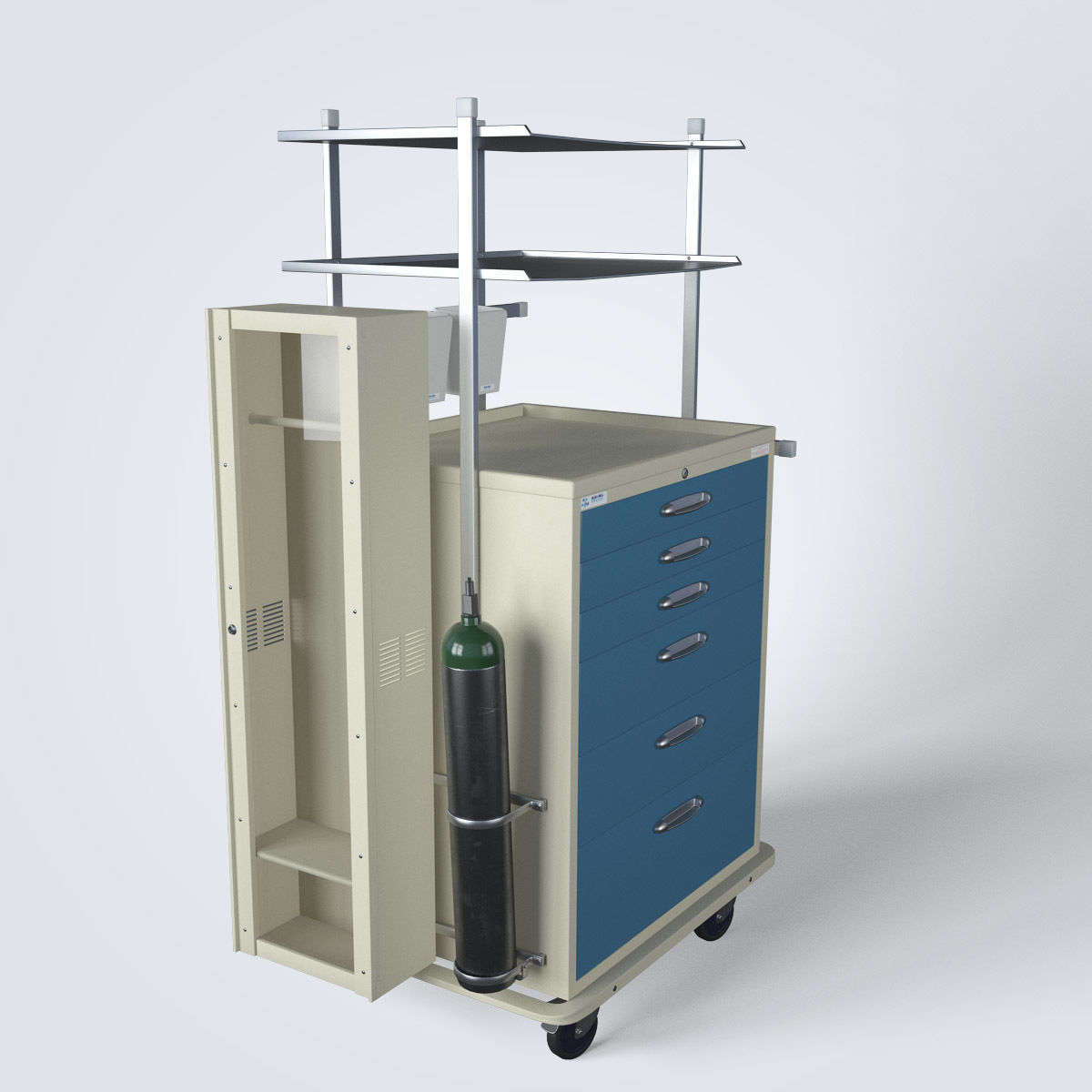 Medical Supply Cart 3D model_9