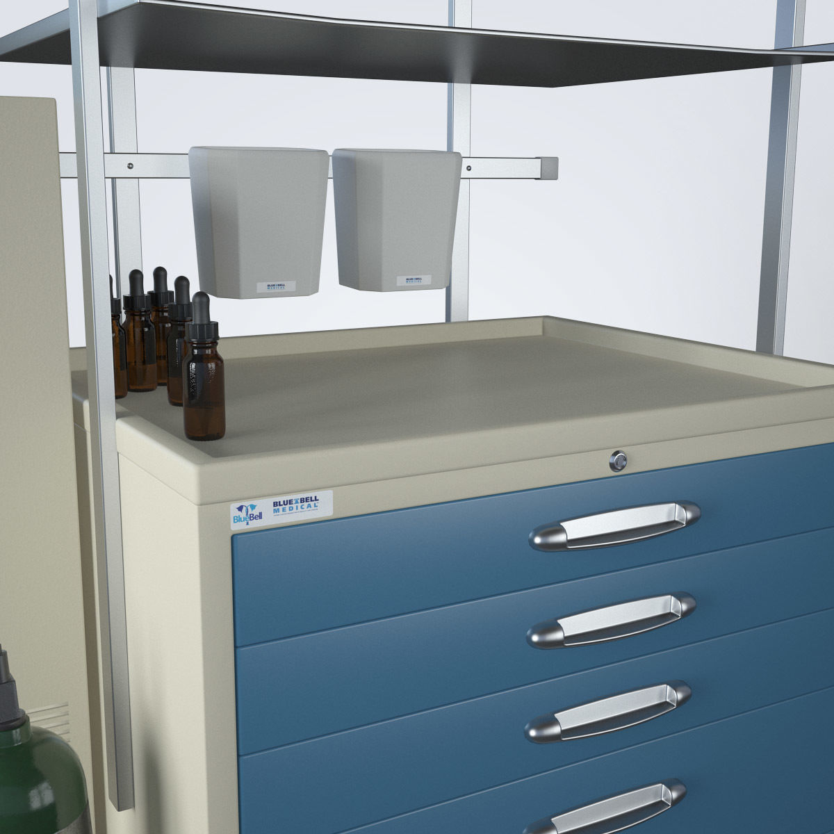 Medical Supply Cart 3D model_12