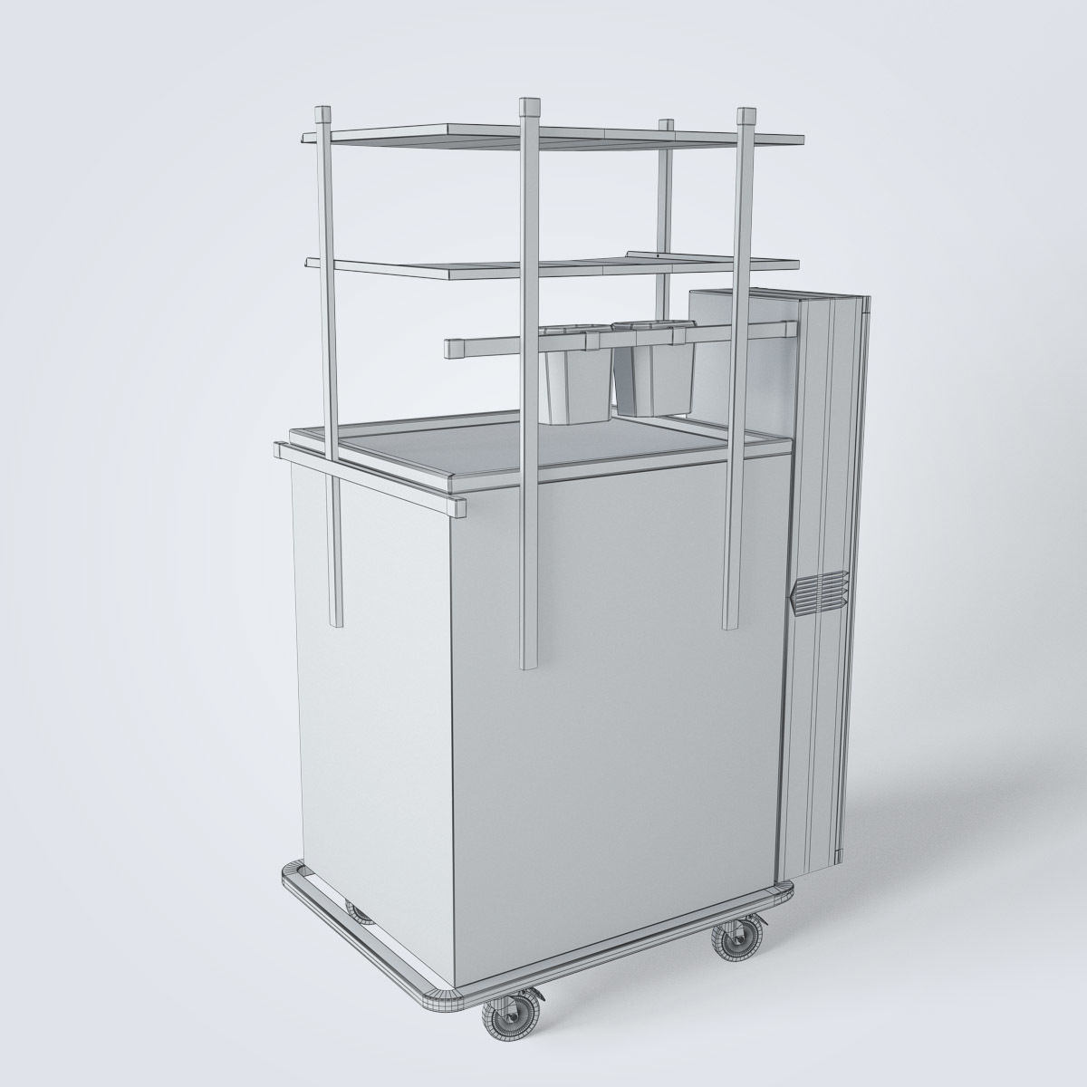 Medical Supply Cart 3D model_15