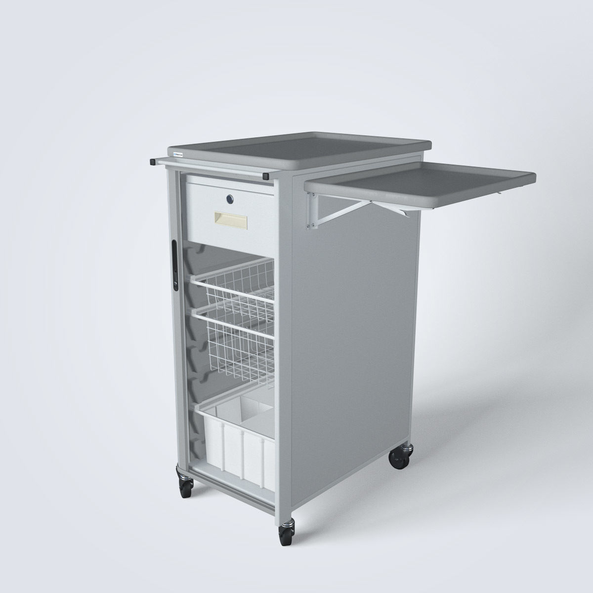 Medical Supply Cart 3D model_3