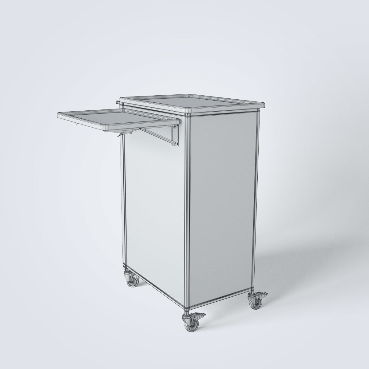 Medical Supply Cart 3D model_16