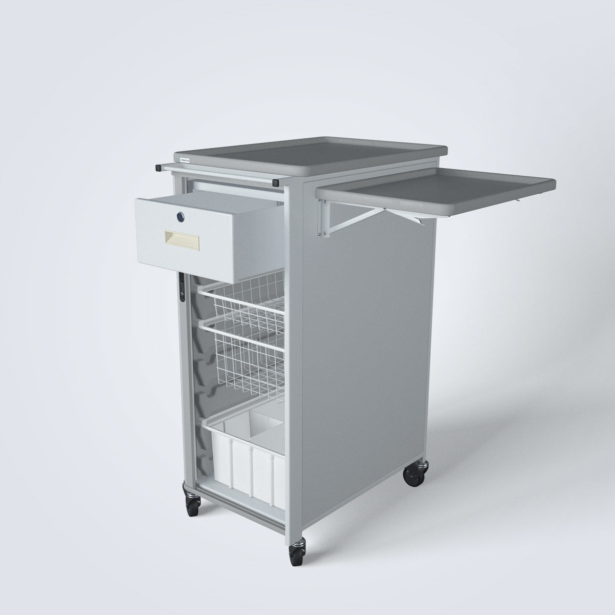Medical Supply Cart 3D model_10