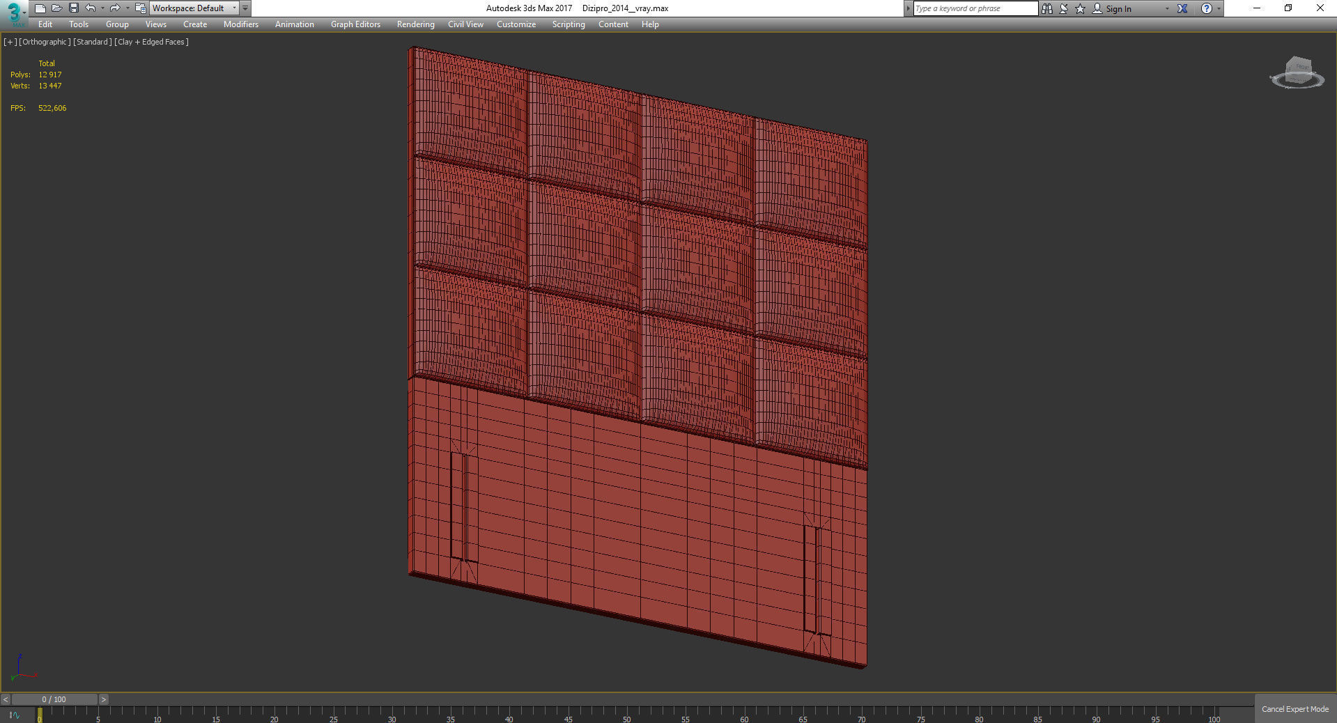 Metro Upholstered Headboard 3d model Low-poly 3D model_3