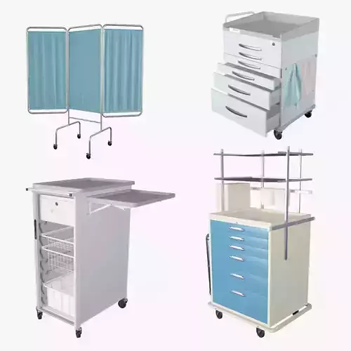 Medical Supply Cart 3 in 1
