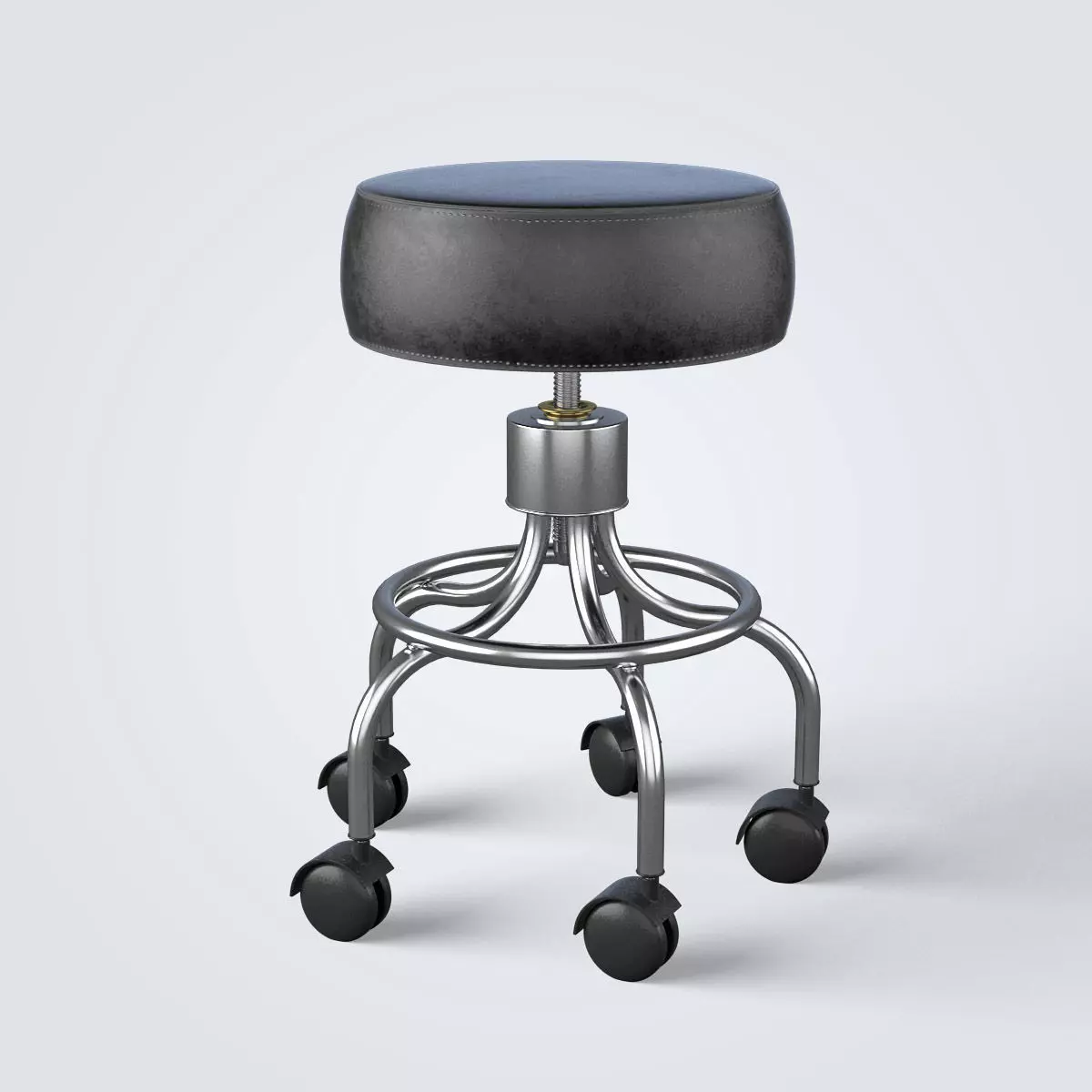 Medical Exam Stool 3D model_0