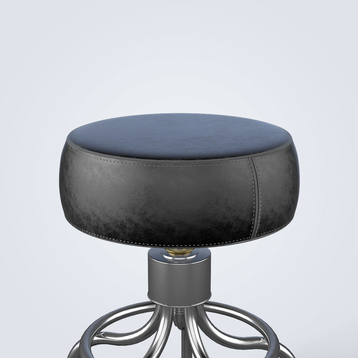 Medical Exam Stool 3D model_6
