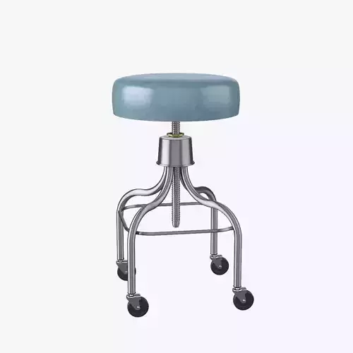 Medical Exam Stool Blue